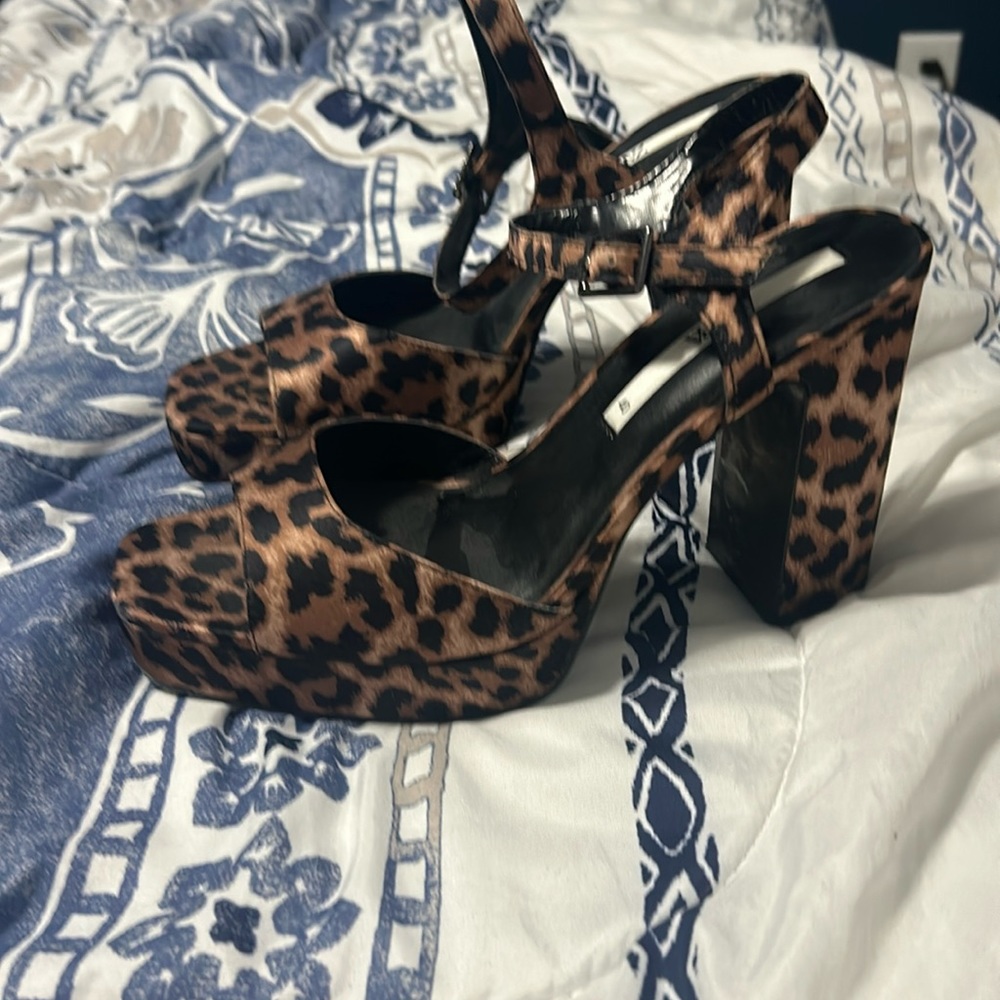 Zara cheetah print high heels
